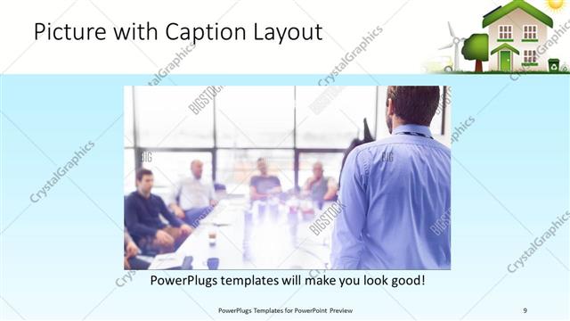 Picture with Caption presentation slide layout
