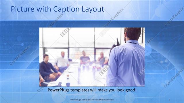 Picture with Caption presentation slide layout