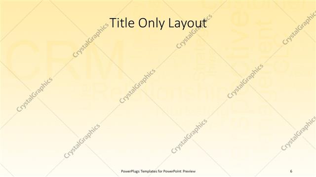 Title Only presentation slide layout