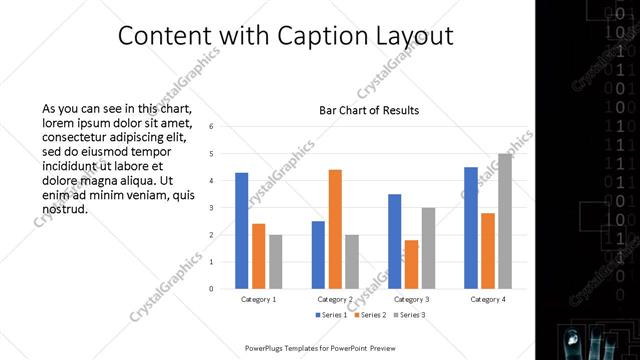Content with Caption presentation slide layout