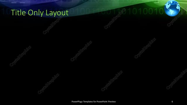 Title Only presentation slide layout