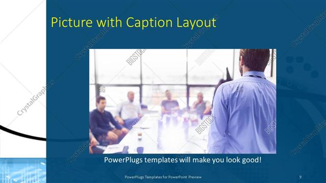Picture with Caption presentation slide layout