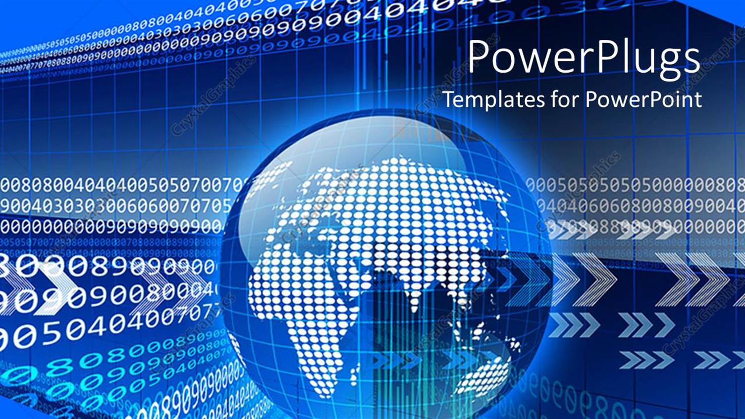 Featuring a Digital Globe with Digital Background