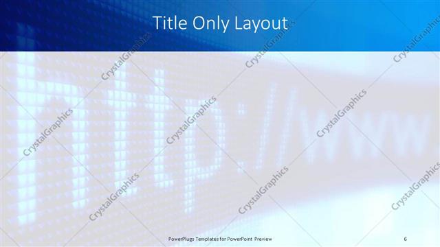 Title Only presentation slide layout