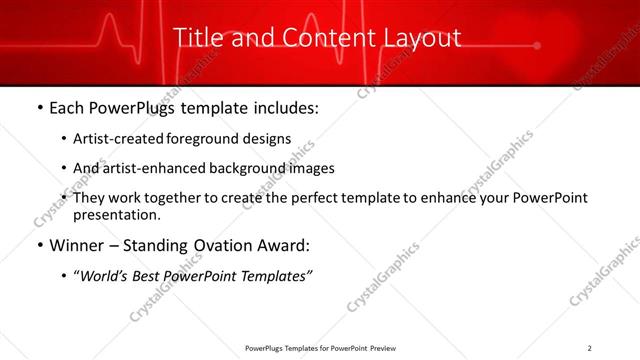 Title and Content presentation slide layout
