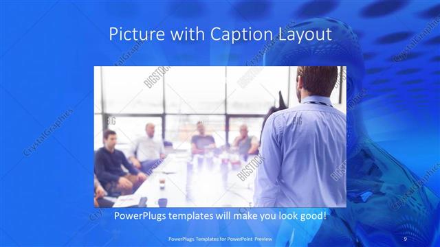 Picture with Caption presentation slide layout