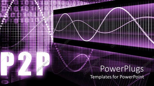  Presentation with numbers - A digital purple background with binary numbers