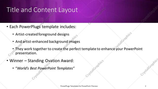 Title and Content presentation slide layout