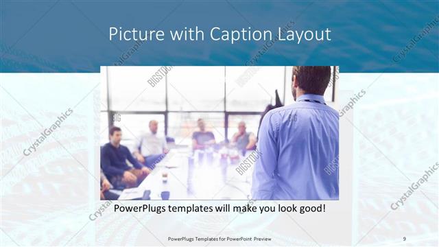 Picture with Caption presentation slide layout