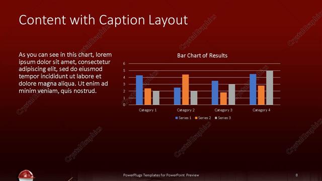 Content with Caption presentation slide layout