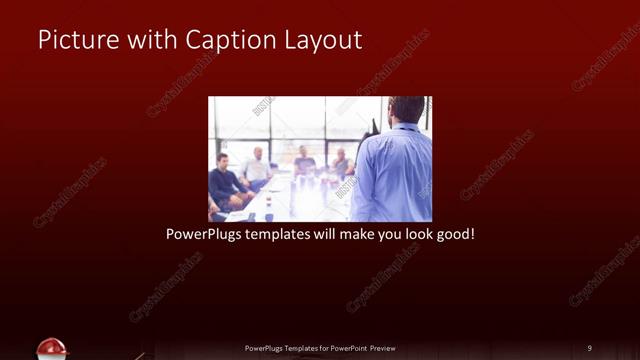Picture with Caption presentation slide layout