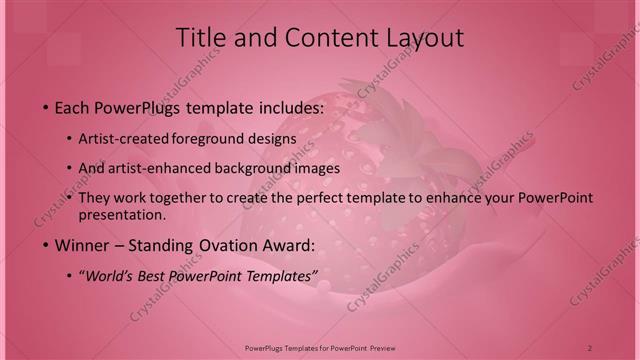 Title and Content presentation slide layout