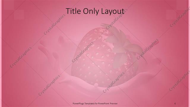 Title Only presentation slide layout