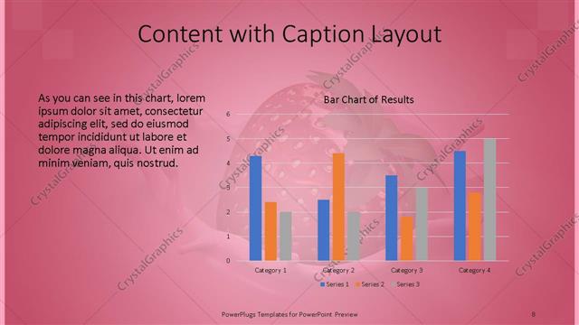 Content with Caption presentation slide layout