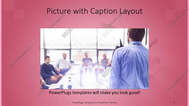 Picture with Caption presentation slide layout