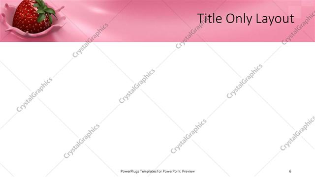 Title Only presentation slide layout