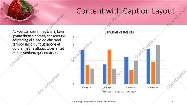 Content with Caption presentation slide layout