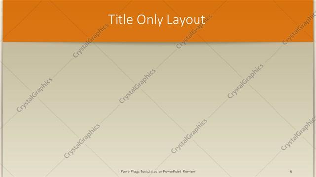 Title Only presentation slide layout