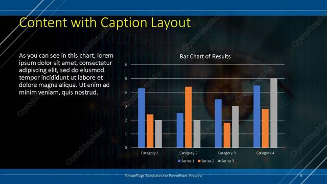 Content with Caption presentation slide layout