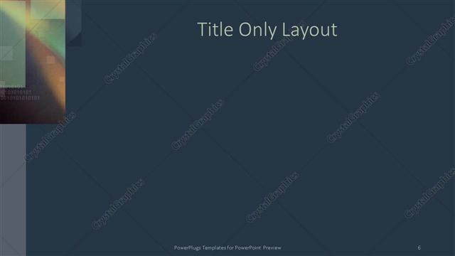 Title Only presentation slide layout