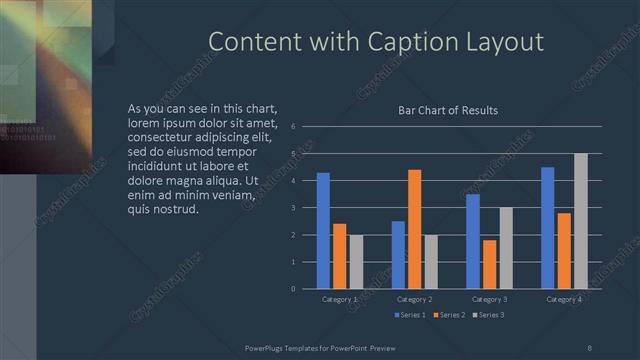 Content with Caption presentation slide layout