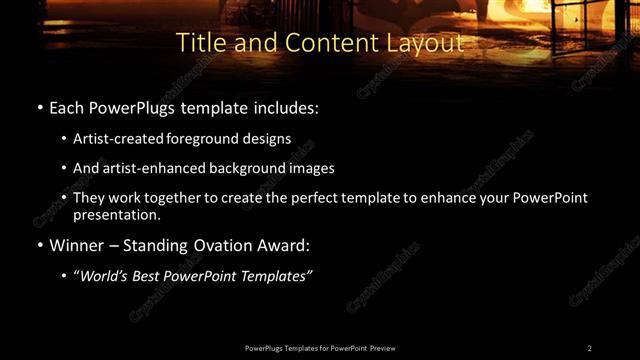 Title and Content presentation slide layout