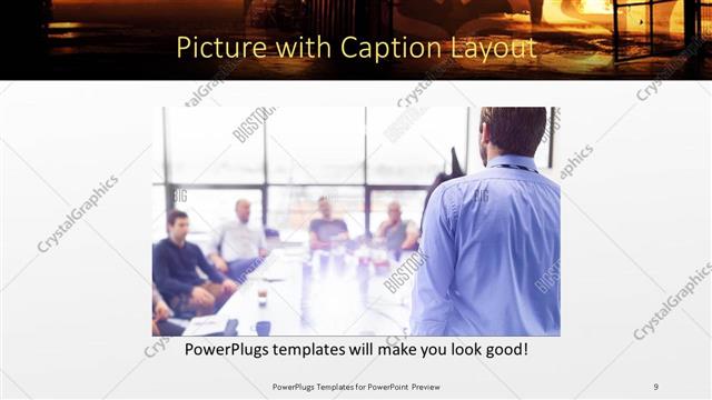 Picture with Caption presentation slide layout