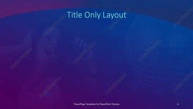 Title Only presentation slide layout