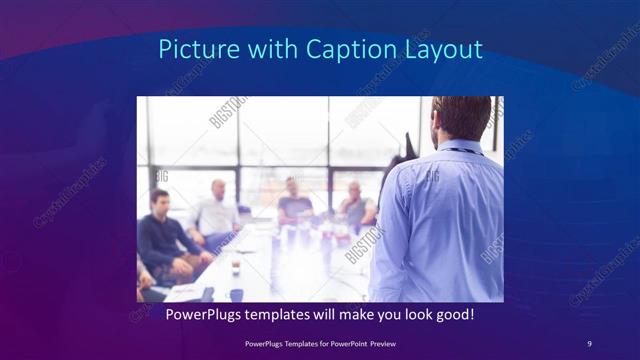 Picture with Caption presentation slide layout