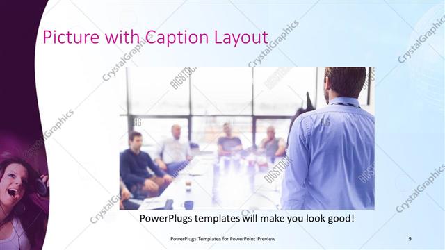 Picture with Caption presentation slide layout