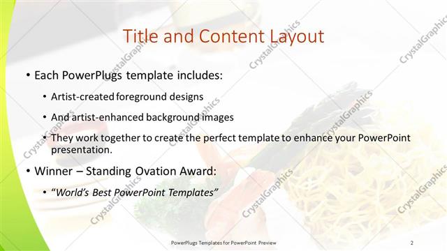 Title and Content presentation slide layout