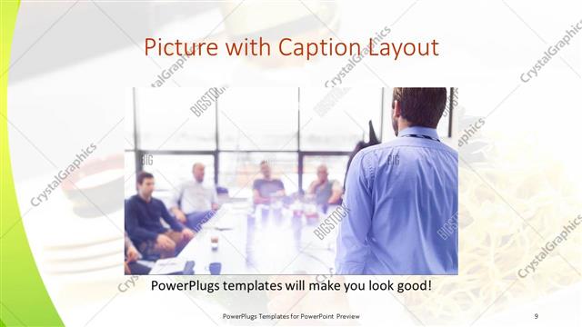 Picture with Caption presentation slide layout