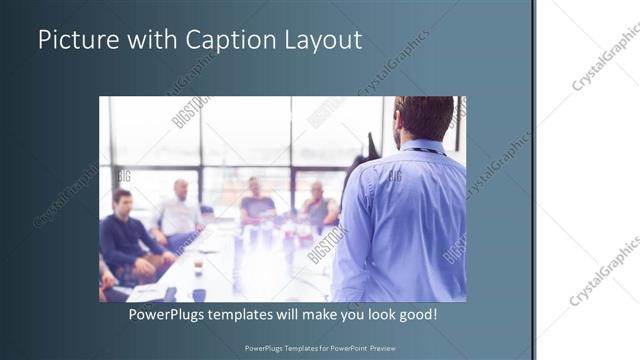 Picture with Caption presentation slide layout