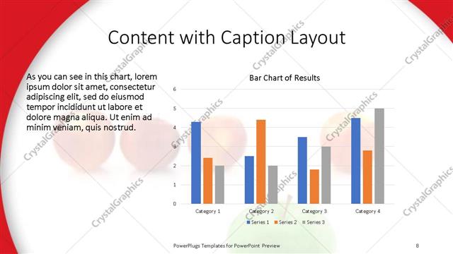 Content with Caption presentation slide layout