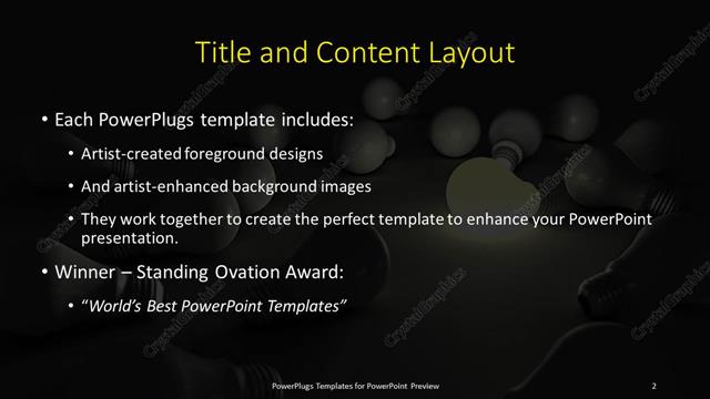 Title and Content presentation slide layout