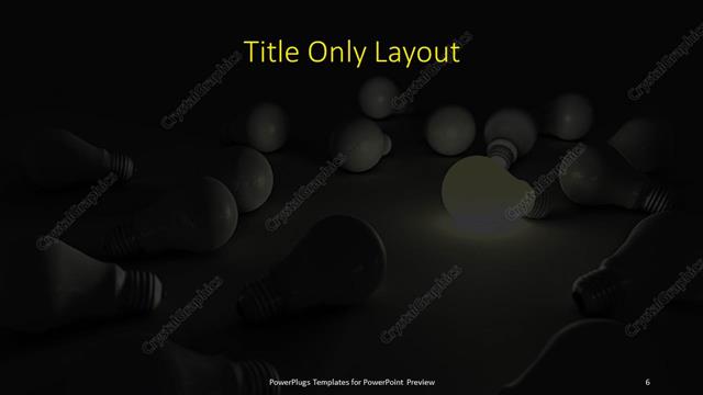 Title Only presentation slide layout