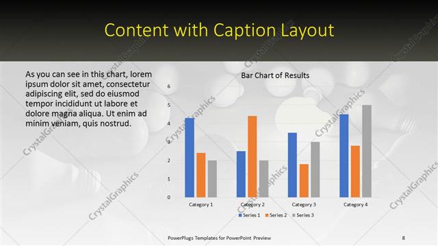 Content with Caption presentation slide layout