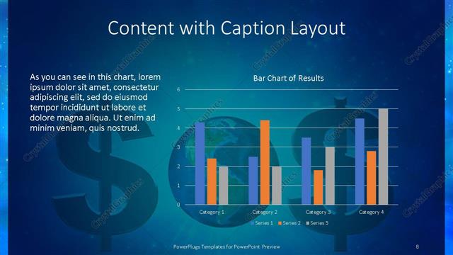 Content with Caption presentation slide layout