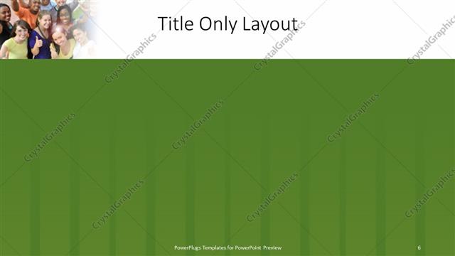 Title Only presentation slide layout