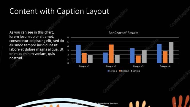Content with Caption presentation slide layout