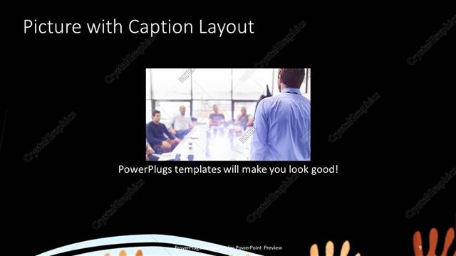 Picture with Caption presentation slide layout