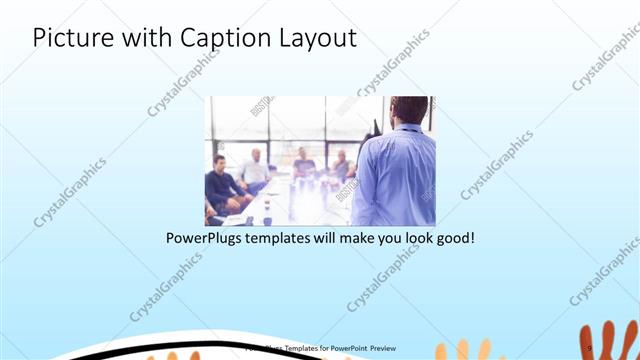 Picture with Caption presentation slide layout
