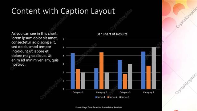 Content with Caption presentation slide layout