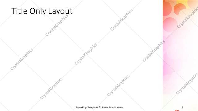 Title Only presentation slide layout