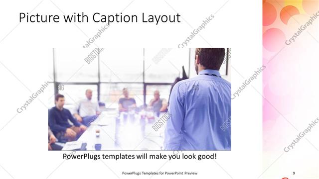 Picture with Caption presentation slide layout
