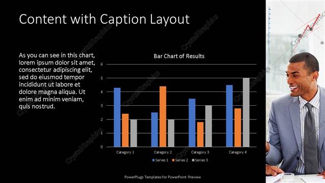 Content with Caption presentation slide layout