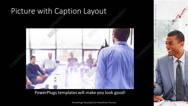 Picture with Caption presentation slide layout