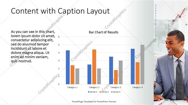 Content with Caption presentation slide layout