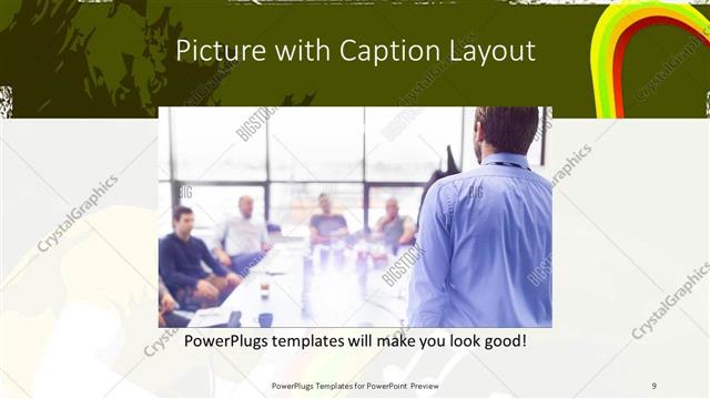 Picture with Caption presentation slide layout