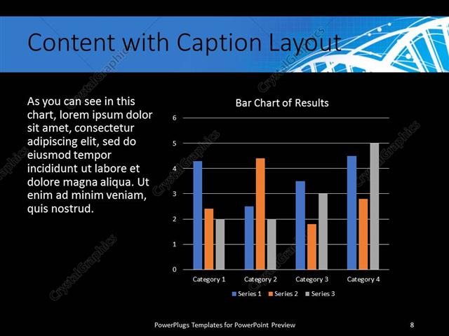 PowerPoint Template: a DNA structure with bluish background and place
